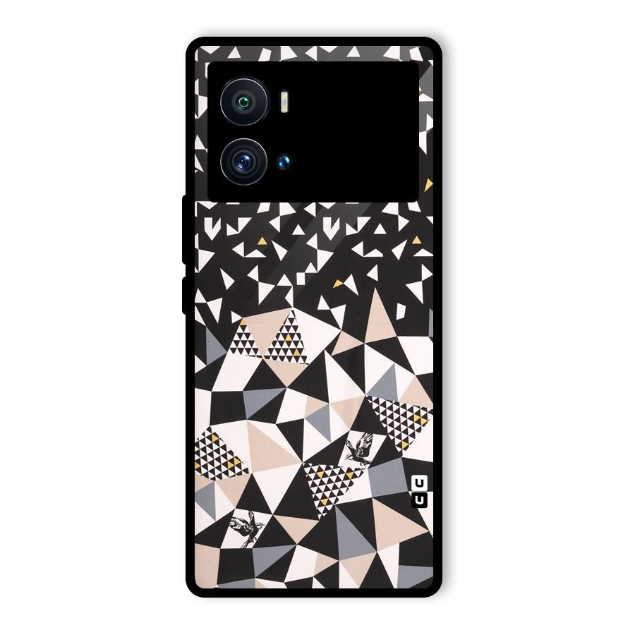 Abstract Varied Triangles Glass Back Case for Vivo iQOO 9 Pro