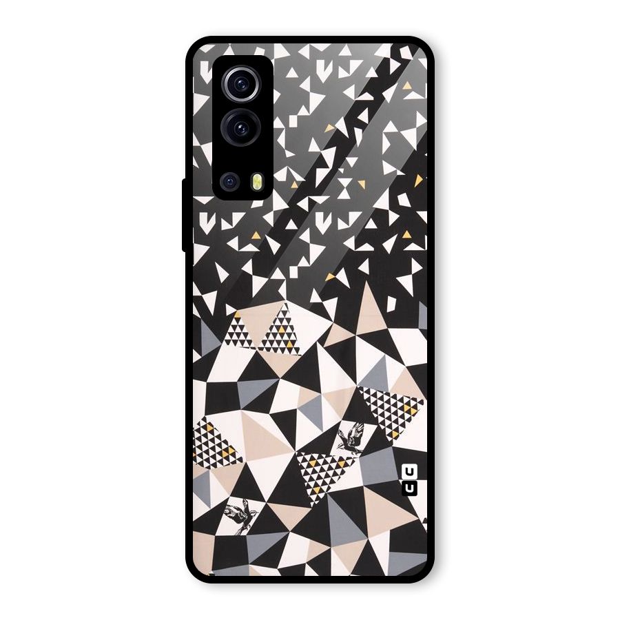 Abstract Varied Triangles Glass Back Case for Vivo iQOO Z3