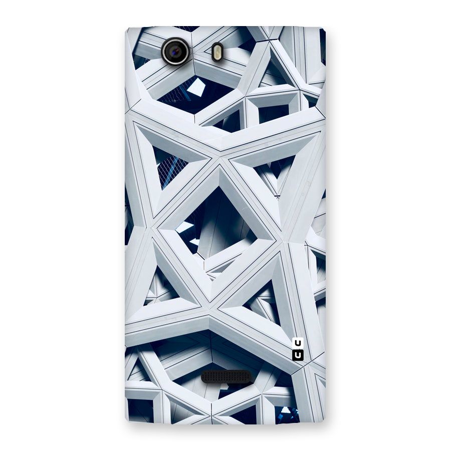 Abstract White Lines Back Case for Canvas Nitro 2 E311
