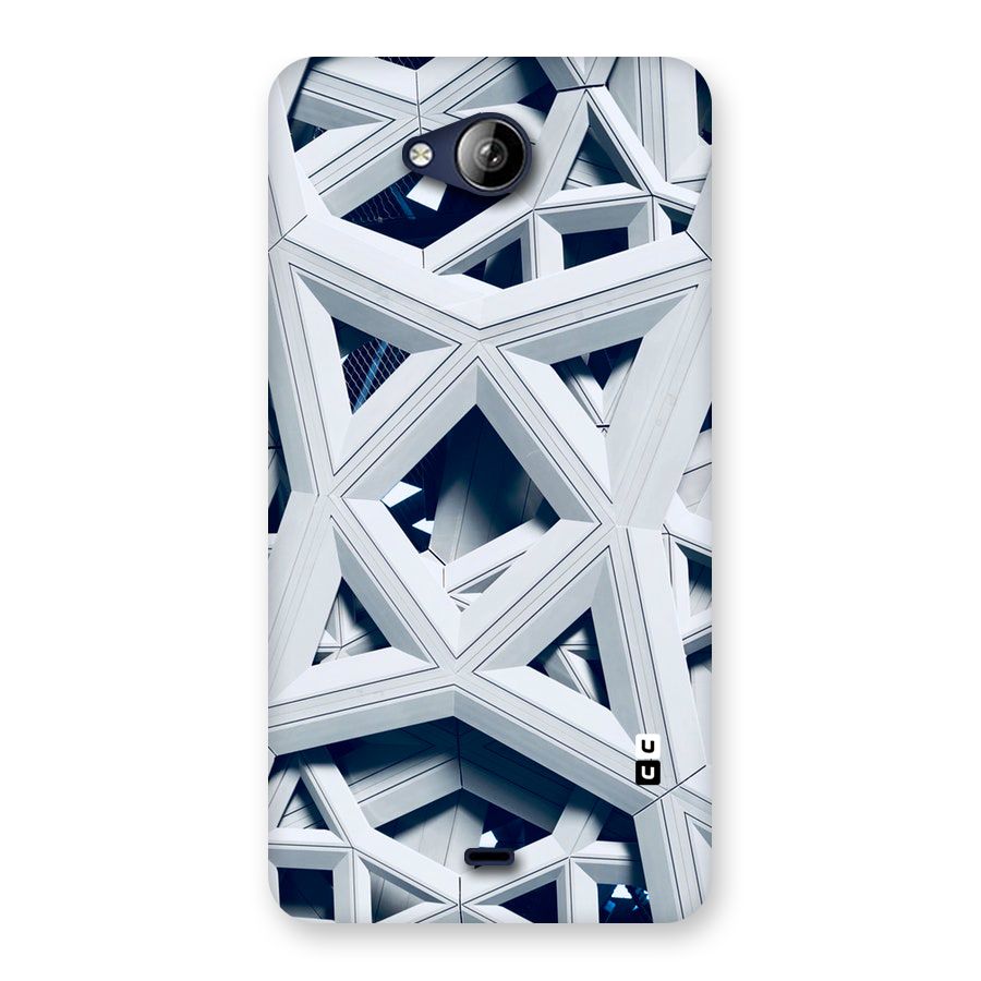 Abstract White Lines Back Case for Canvas Play Q355