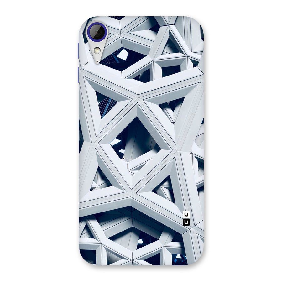Abstract White Lines Back Case for Desire 830