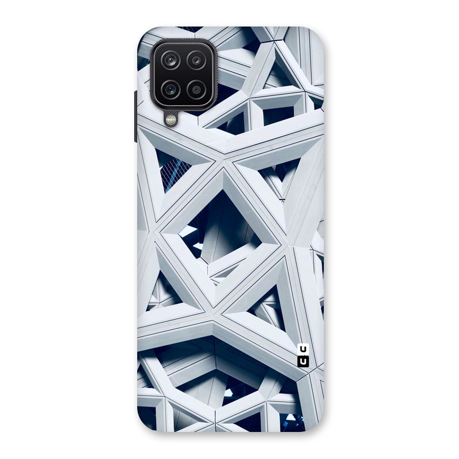 Abstract White Lines Back Case for Galaxy A12