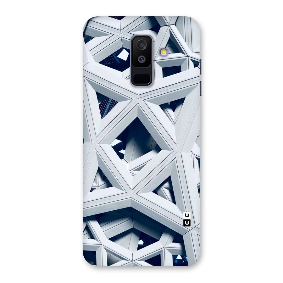 Abstract White Lines Back Case for Galaxy A6 Plus