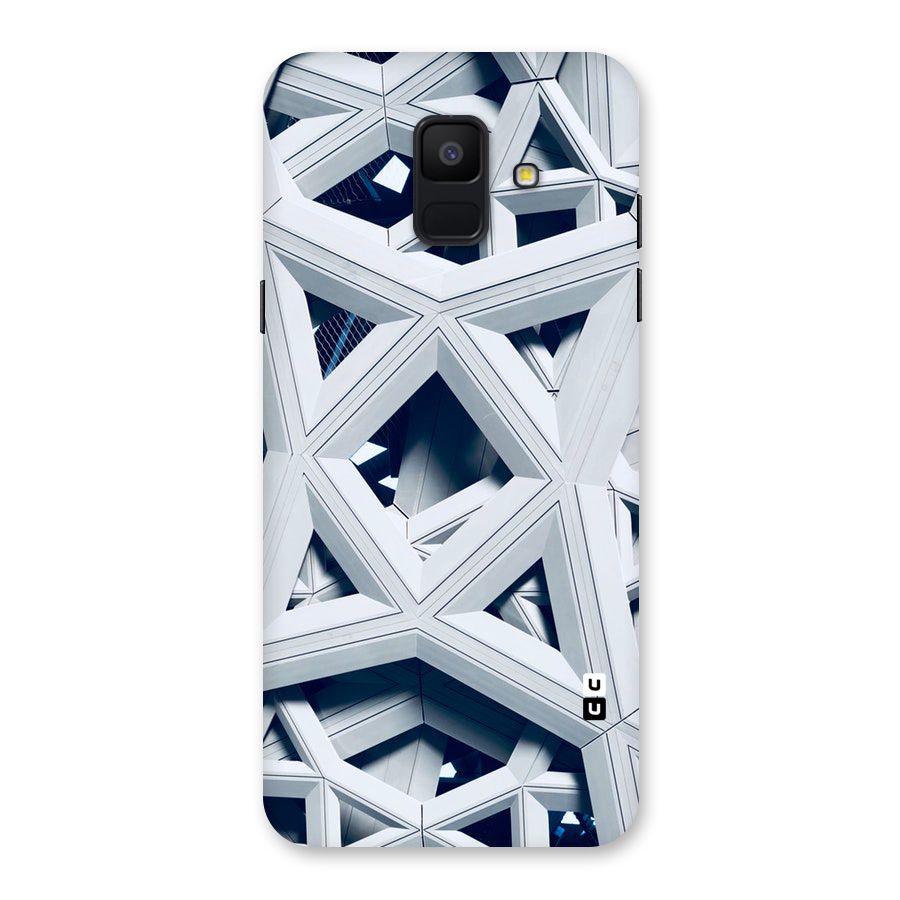 Abstract White Lines Back Case for Galaxy A6 (2018)