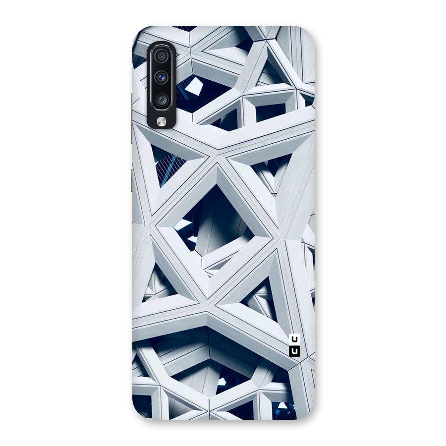 Abstract White Lines Back Case for Galaxy A70