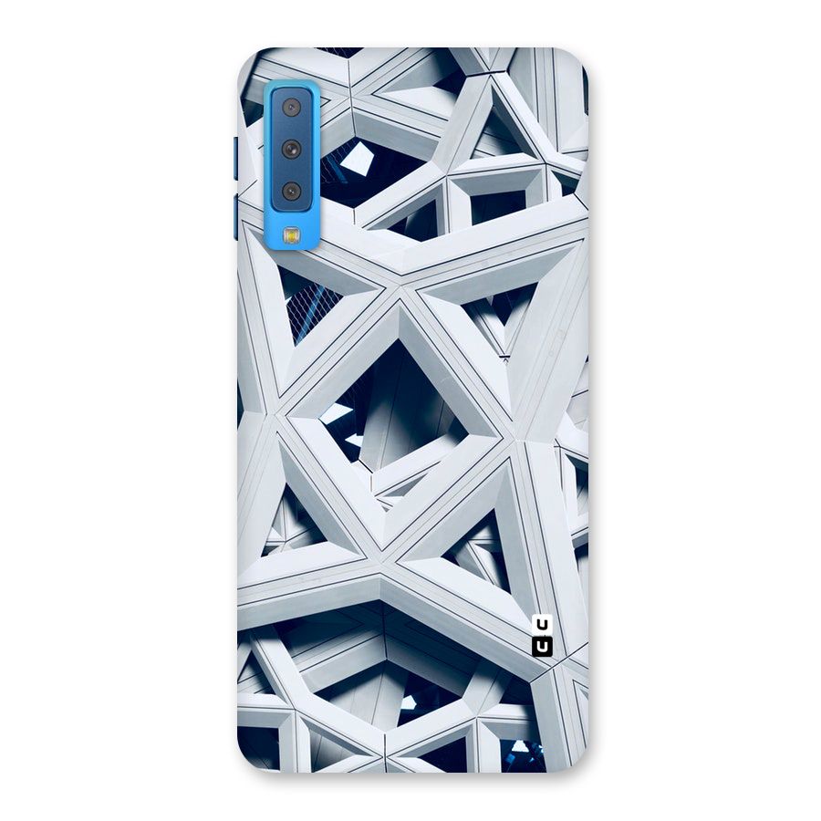 Abstract White Lines Back Case for Galaxy A7 (2018)