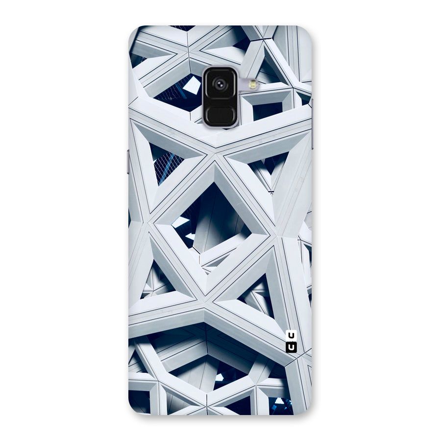 Abstract White Lines Back Case for Galaxy A8 Plus