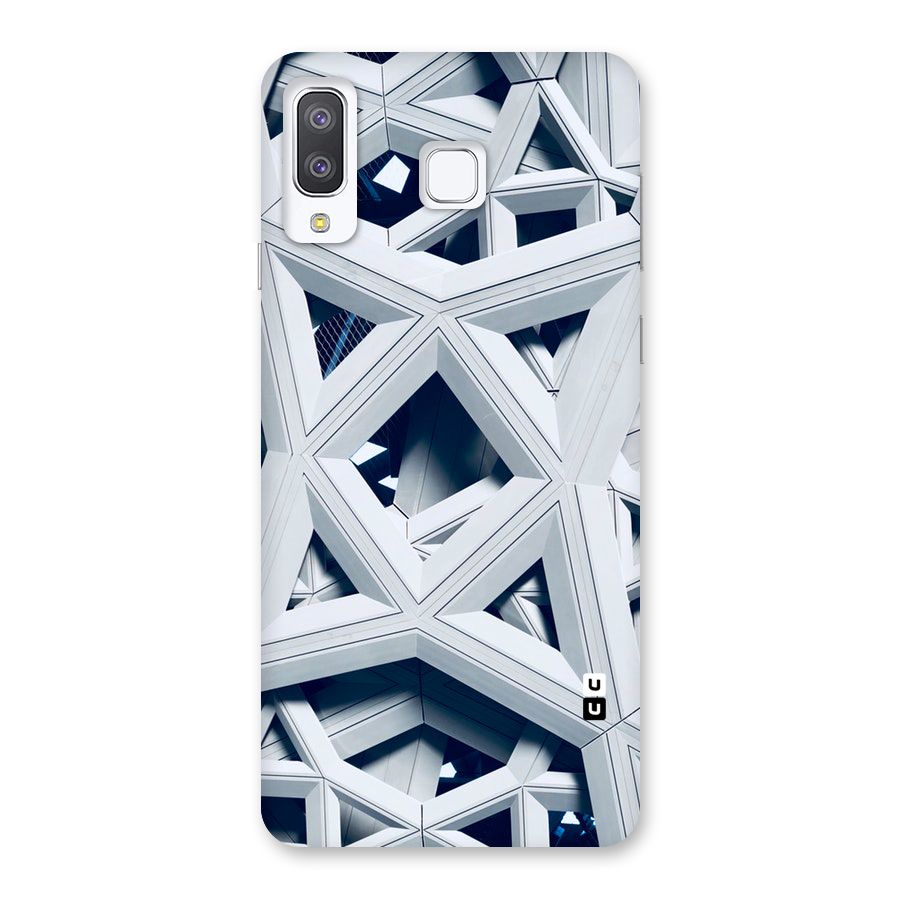 Abstract White Lines Back Case for Galaxy A8 Star