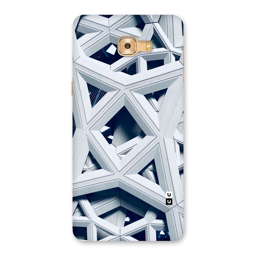 Abstract White Lines Back Case for Galaxy C9 Pro