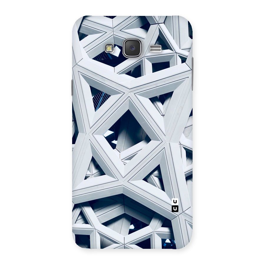 Abstract White Lines Back Case for Galaxy J7