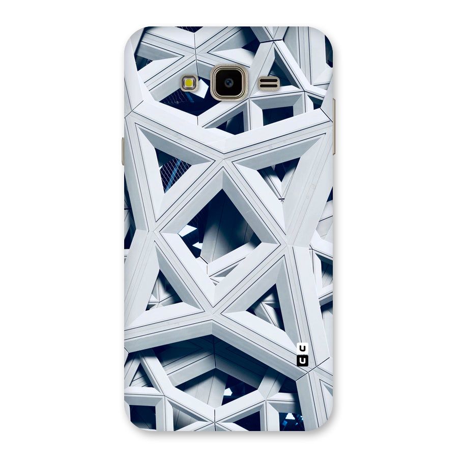 Abstract White Lines Back Case for Galaxy J7 Nxt