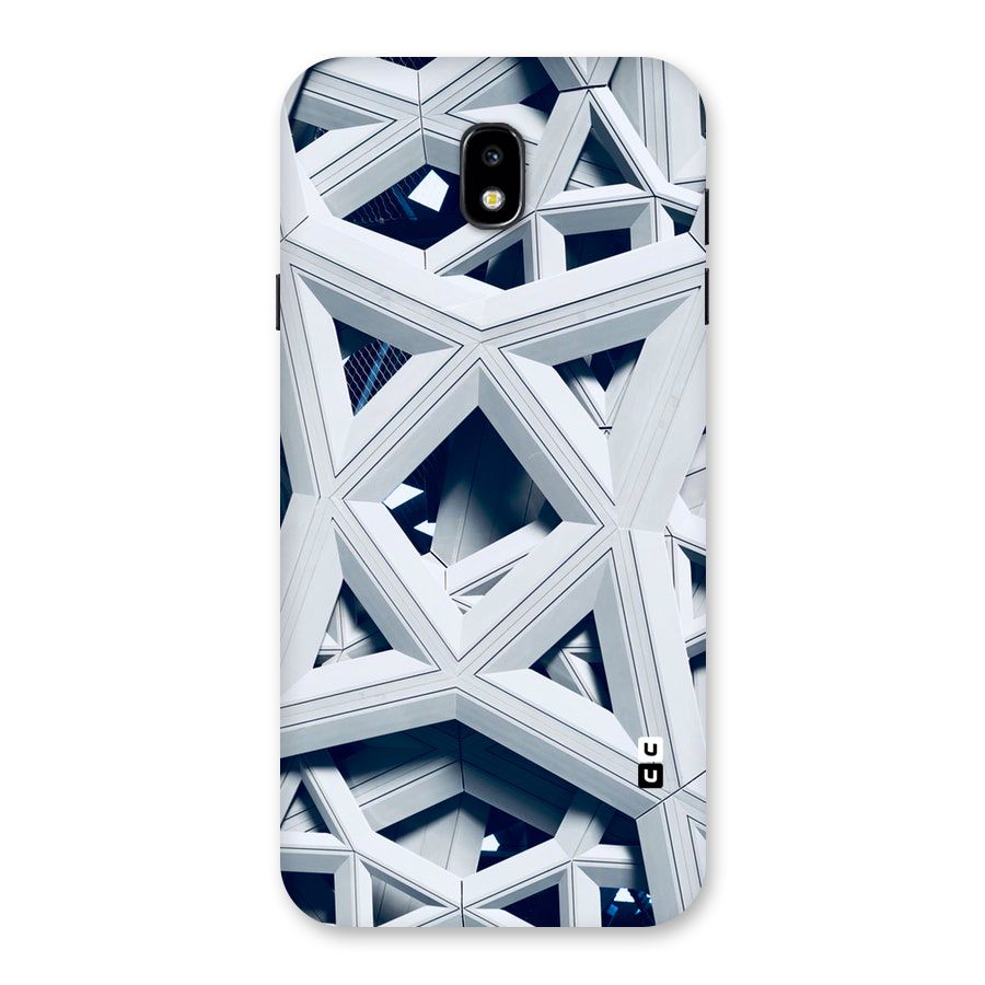 Abstract White Lines Back Case for Galaxy J7 Pro