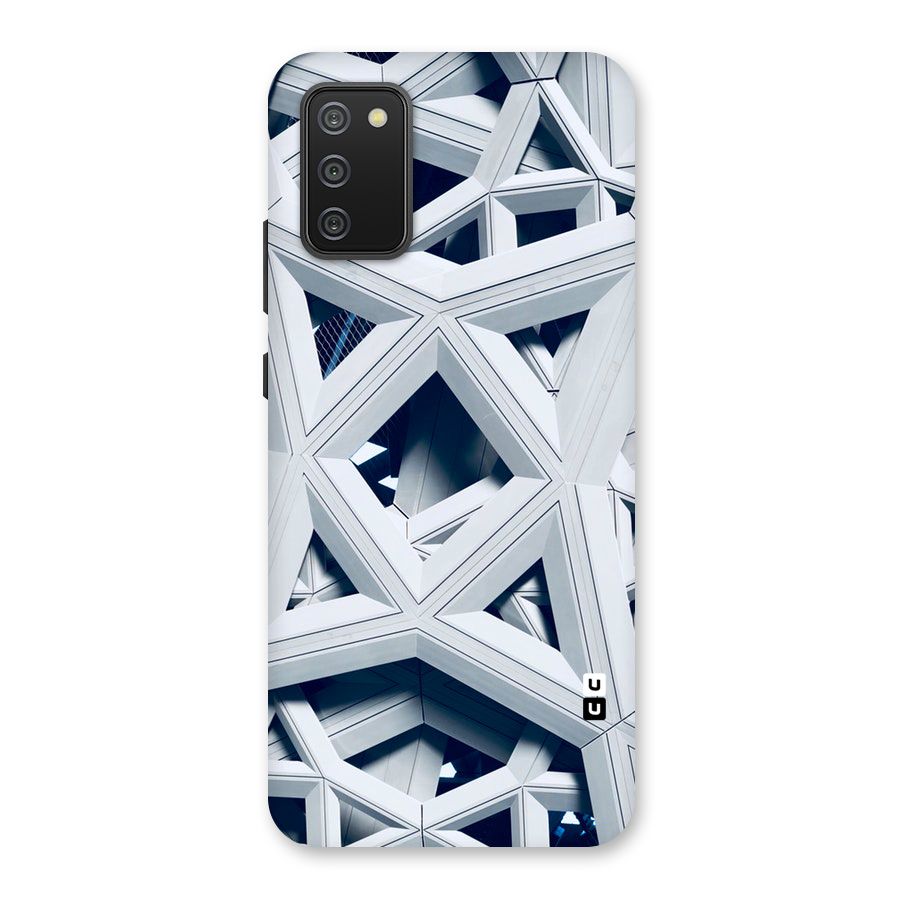 Abstract White Lines Back Case for Galaxy M02s