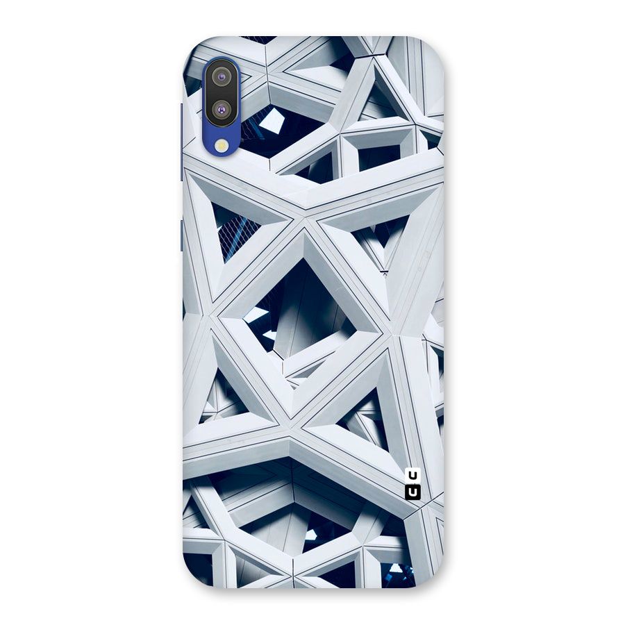 Abstract White Lines Back Case for Galaxy M10