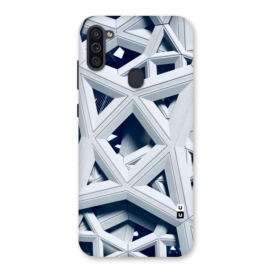 Abstract White Lines Back Case for Galaxy M11