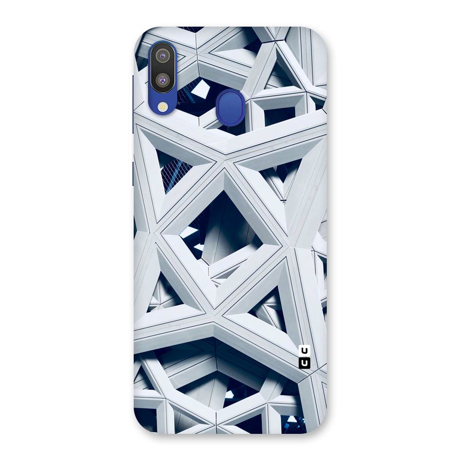 Abstract White Lines Back Case for Galaxy M20