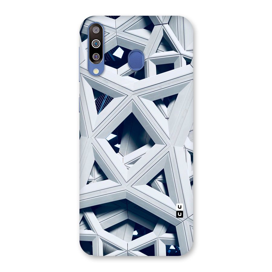 Abstract White Lines Back Case for Galaxy M30