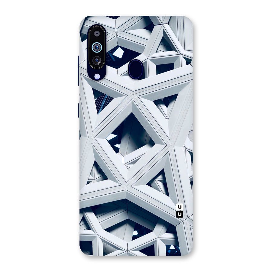 Abstract White Lines Back Case for Galaxy M40