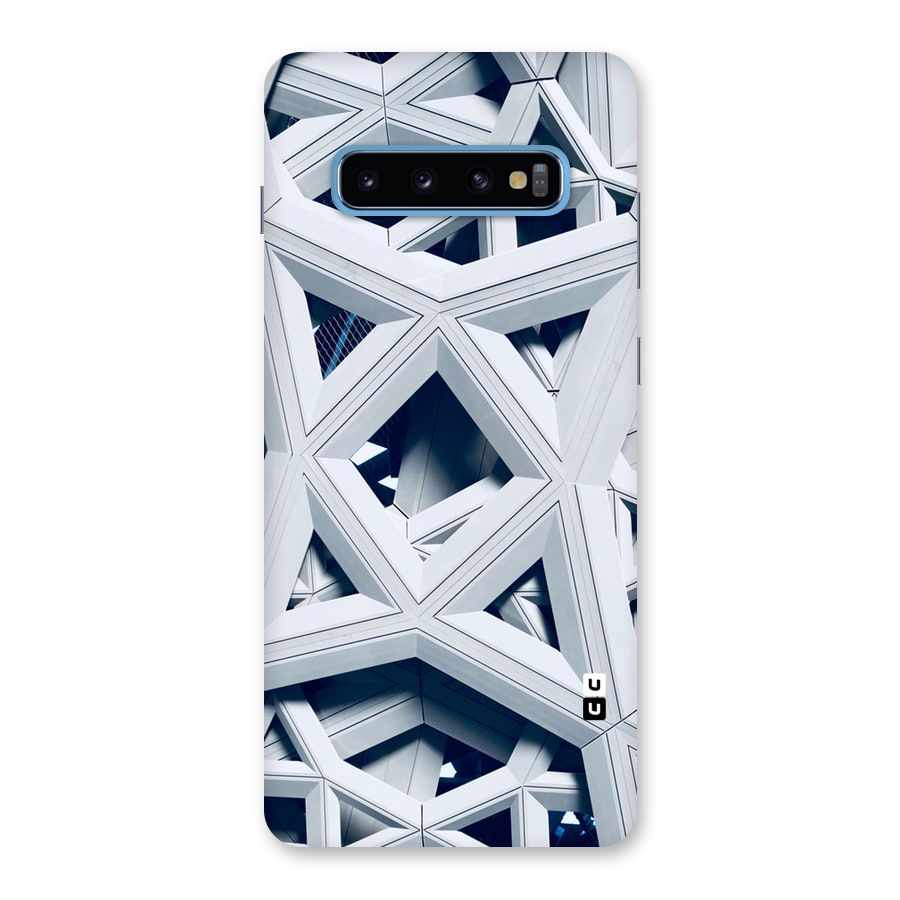 Abstract White Lines Back Case for Galaxy S10 Plus