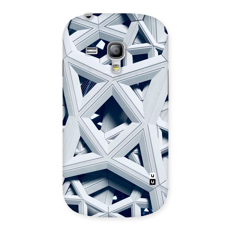 Abstract White Lines Back Case for Galaxy S3 Mini