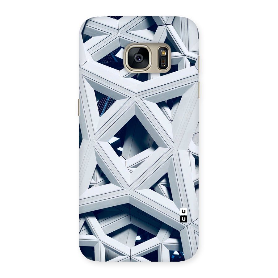 Abstract White Lines Back Case for Galaxy S7