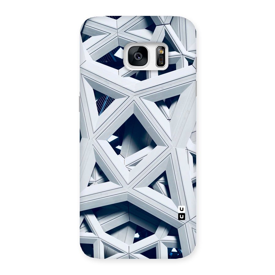 Abstract White Lines Back Case for Galaxy S7 Edge