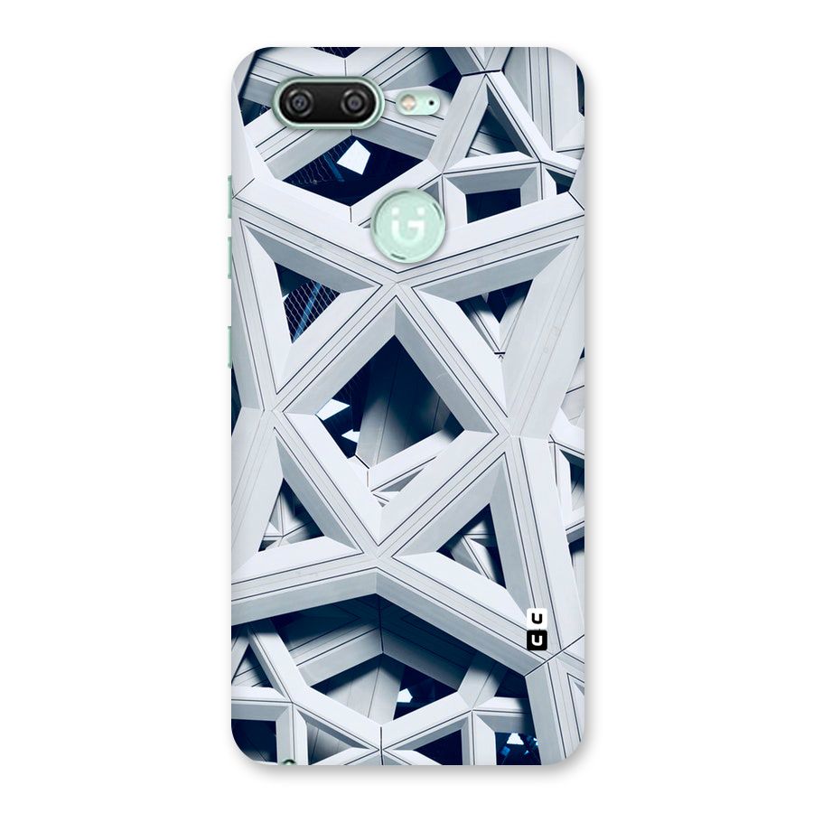 Abstract White Lines Back Case for Gionee S10