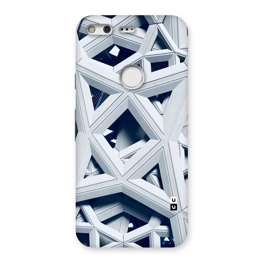 Abstract White Lines Back Case for Google Pixel