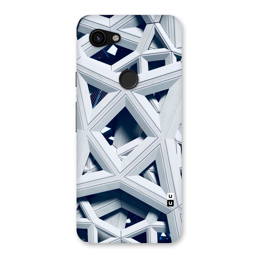 Abstract White Lines Back Case for Google Pixel 3a