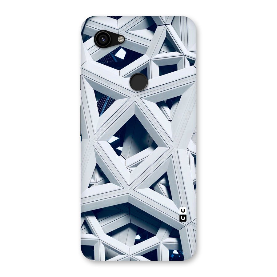 Abstract White Lines Back Case for Google Pixel 3a XL