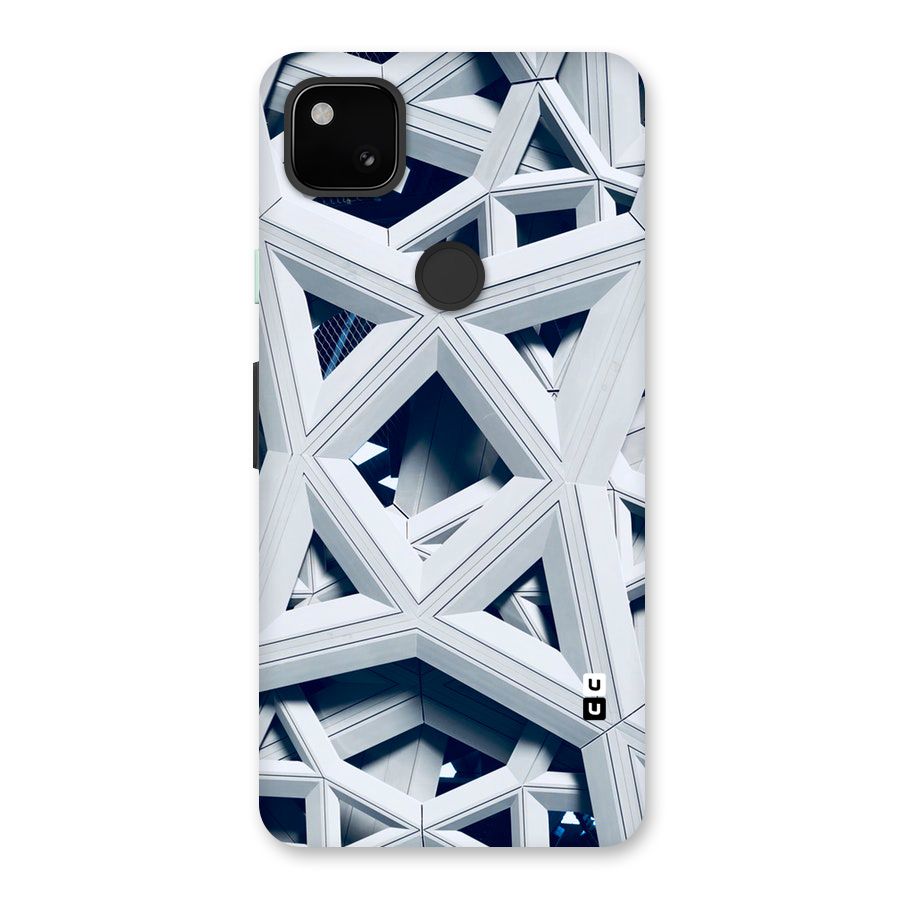 Abstract White Lines Back Case for Google Pixel 4a