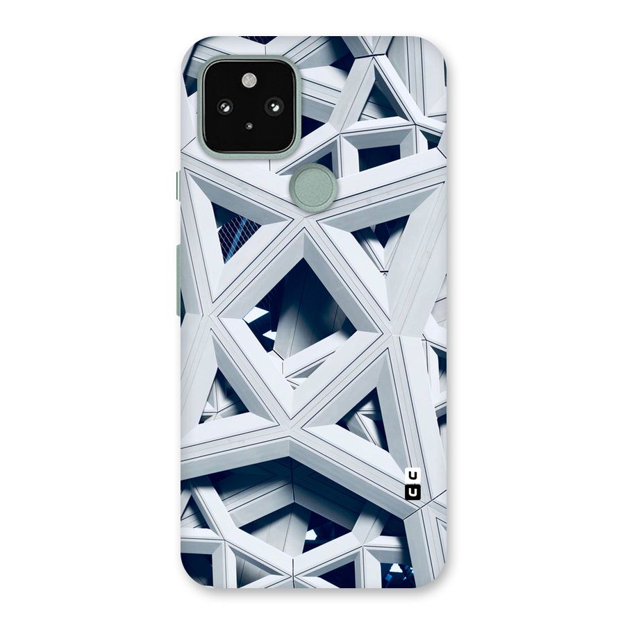 Abstract White Lines Back Case for Google Pixel 5