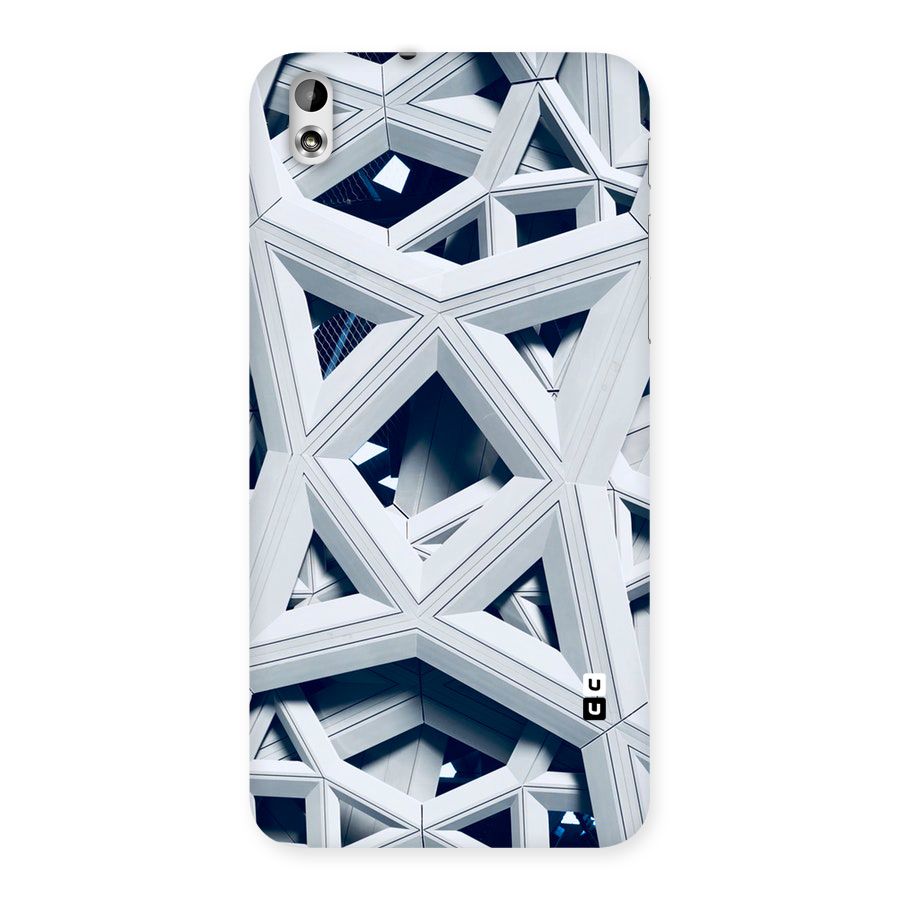 Abstract White Lines Back Case for HTC Desire 816g
