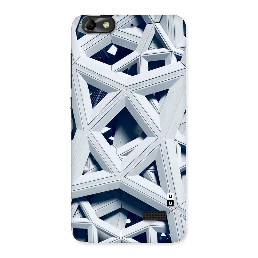 Abstract White Lines Back Case for Honor 4C