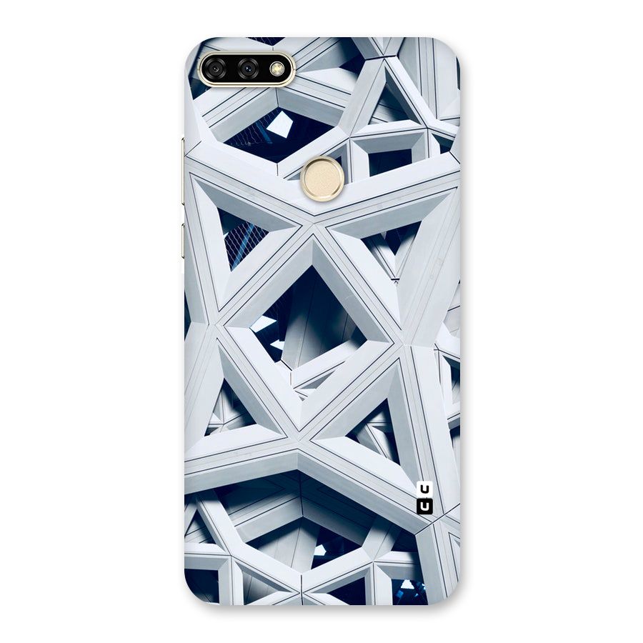 Abstract White Lines Back Case for Honor 7A
