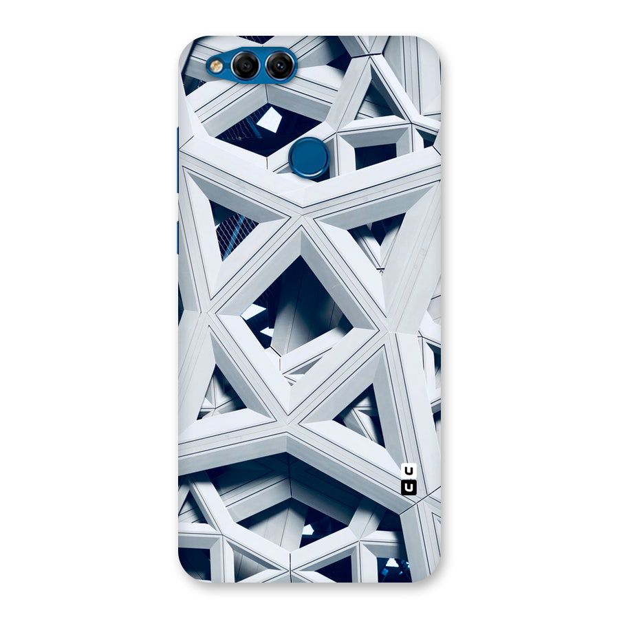 Abstract White Lines Back Case for Honor 7X