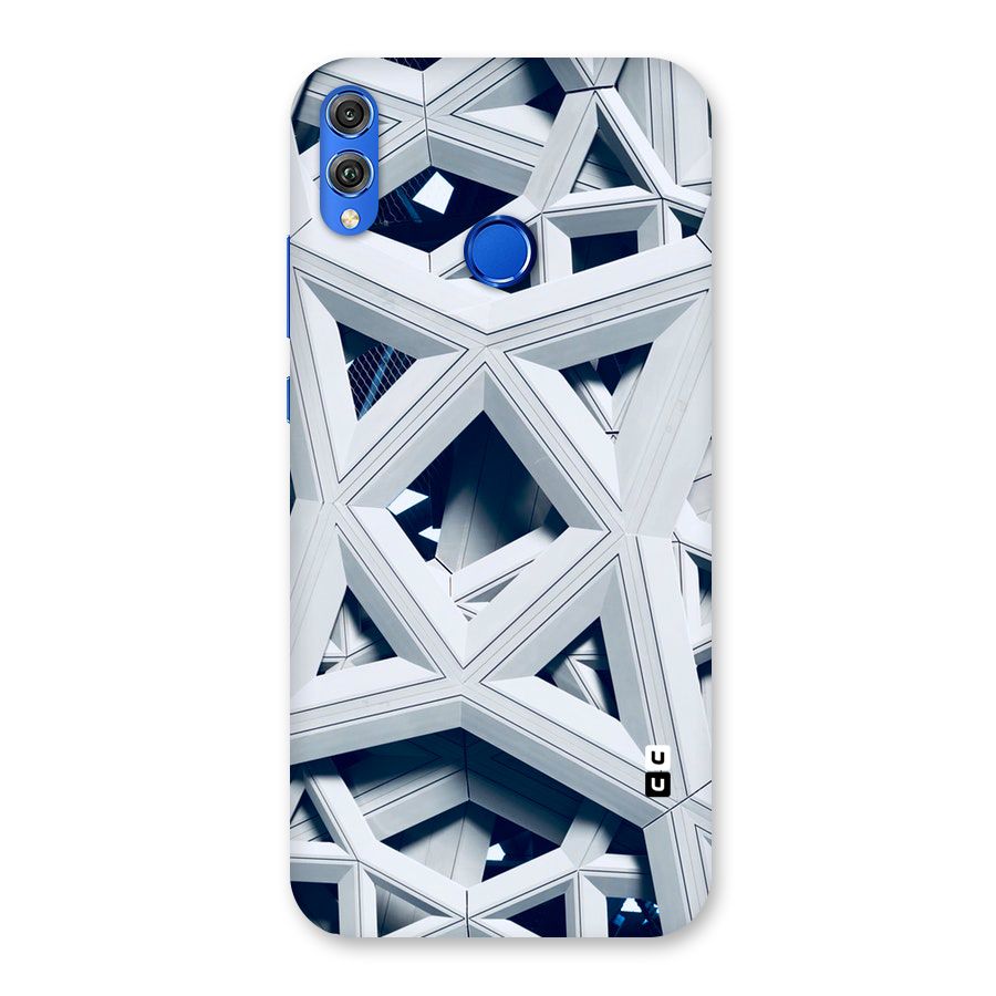 Abstract White Lines Back Case for Honor 8X