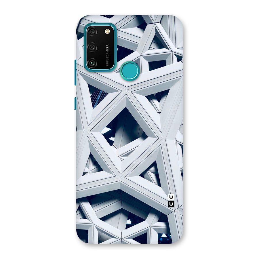 Abstract White Lines Back Case for Honor 9A