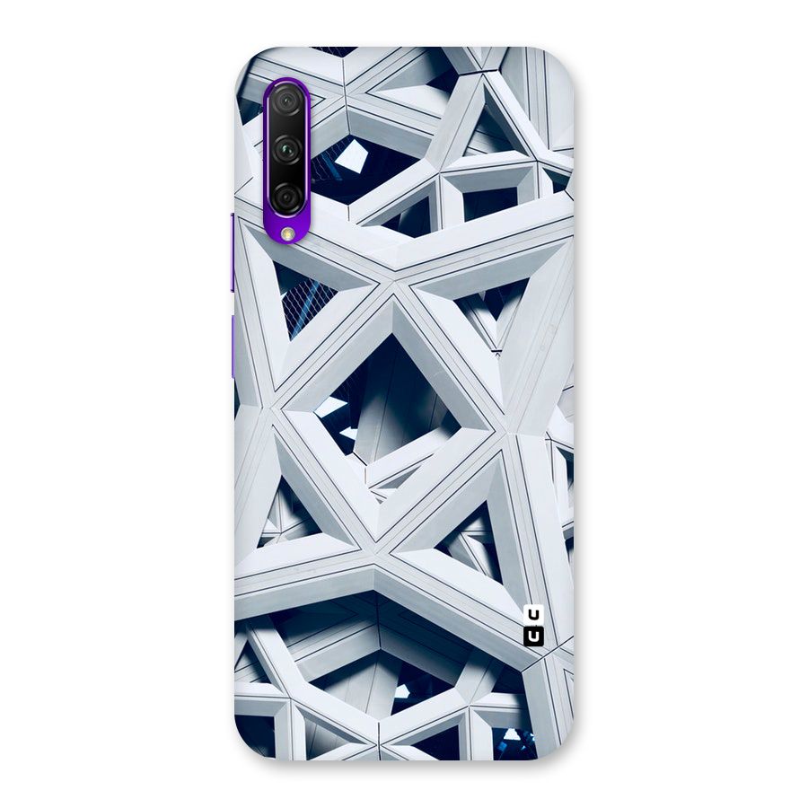 Abstract White Lines Back Case for Honor 9X Pro