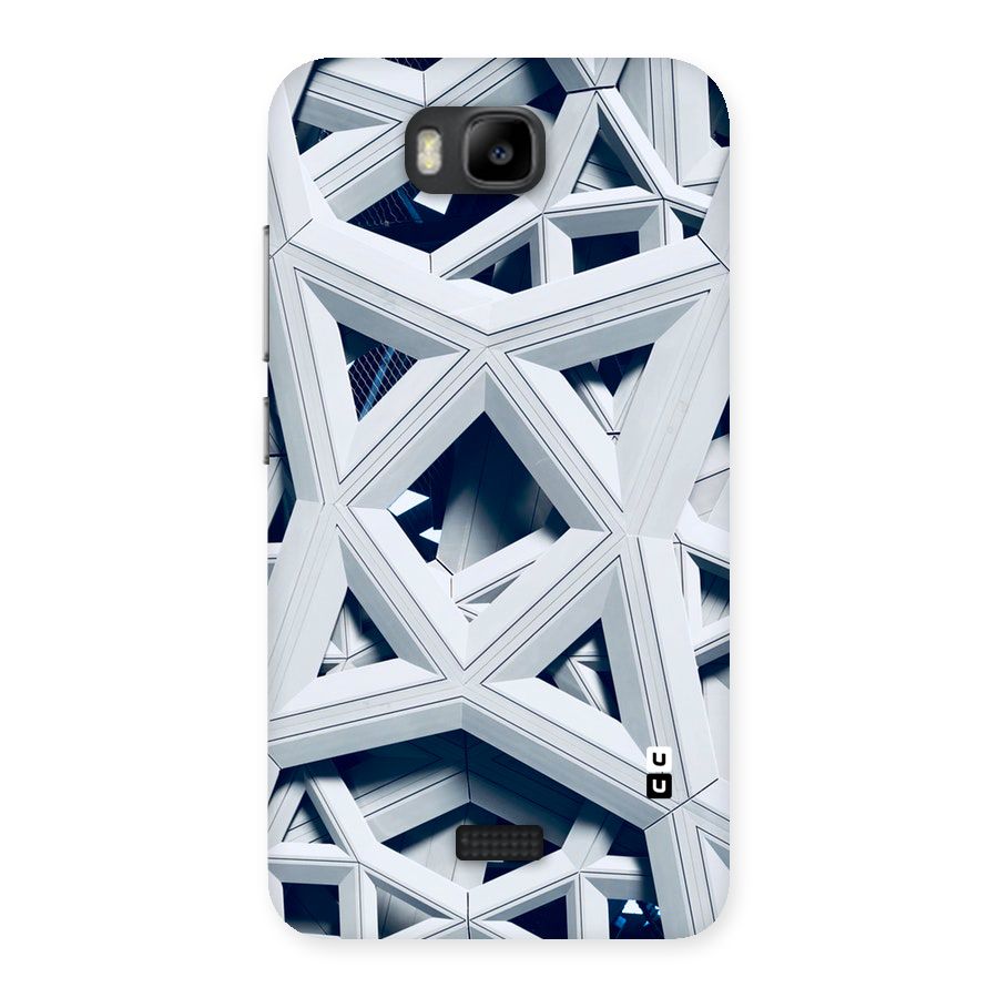 Abstract White Lines Back Case for Honor Bee