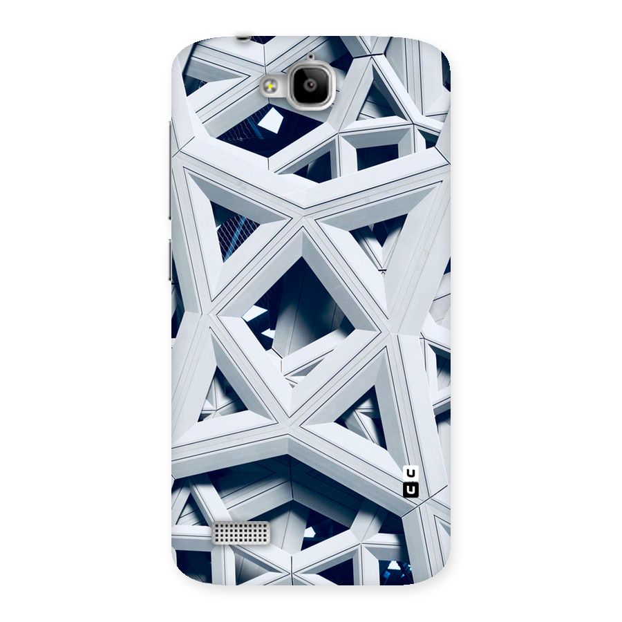 Abstract White Lines Back Case for Honor Holly