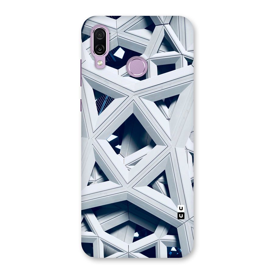 Abstract White Lines Back Case for Honor Play