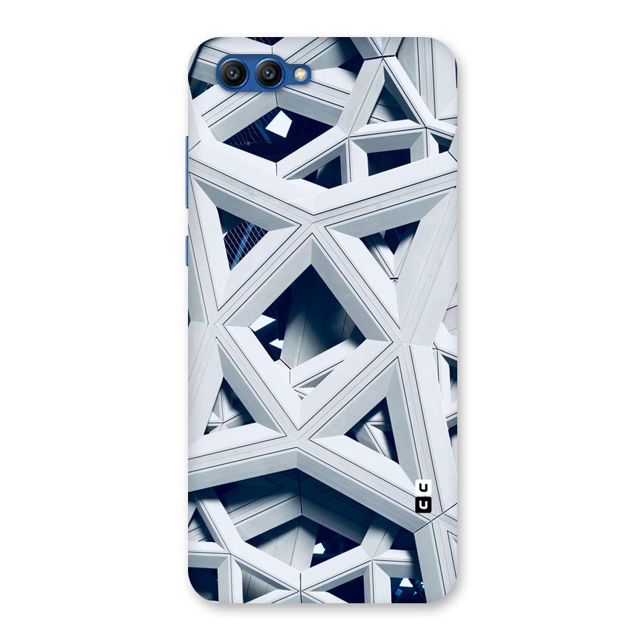 Abstract White Lines Back Case for Honor View 10