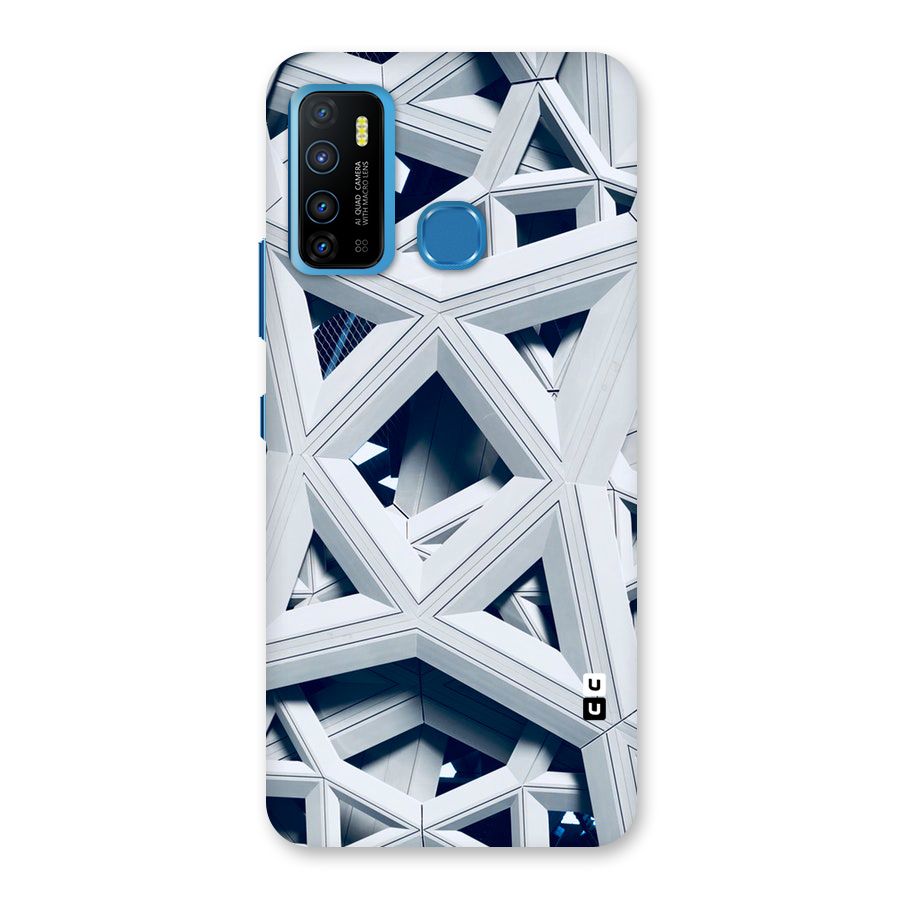 Abstract White Lines Back Case for Infinix Hot 9