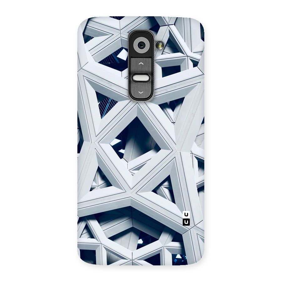 Abstract White Lines Back Case for LG G2
