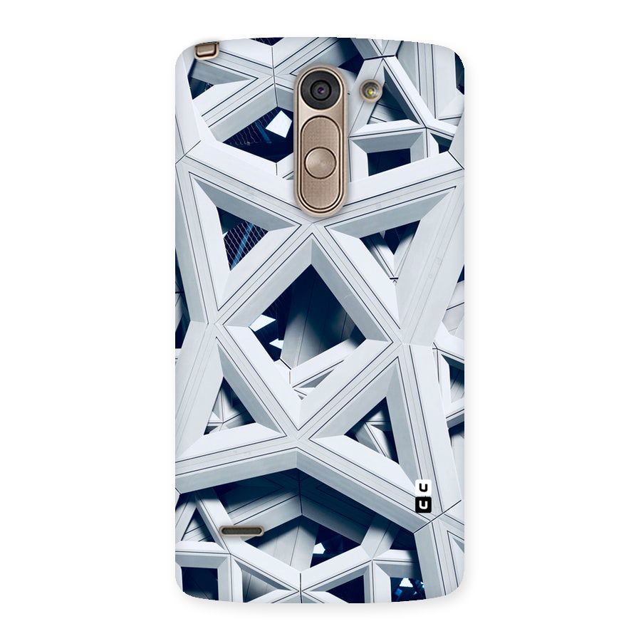 Abstract White Lines Back Case for LG G3 Stylus