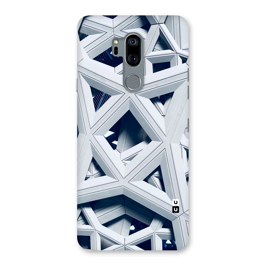Abstract White Lines Back Case for LG G7