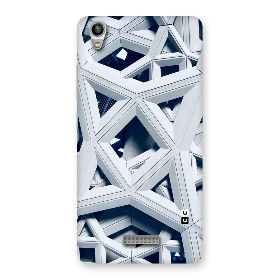 Abstract White Lines Back Case for Lava-Pixel-V1