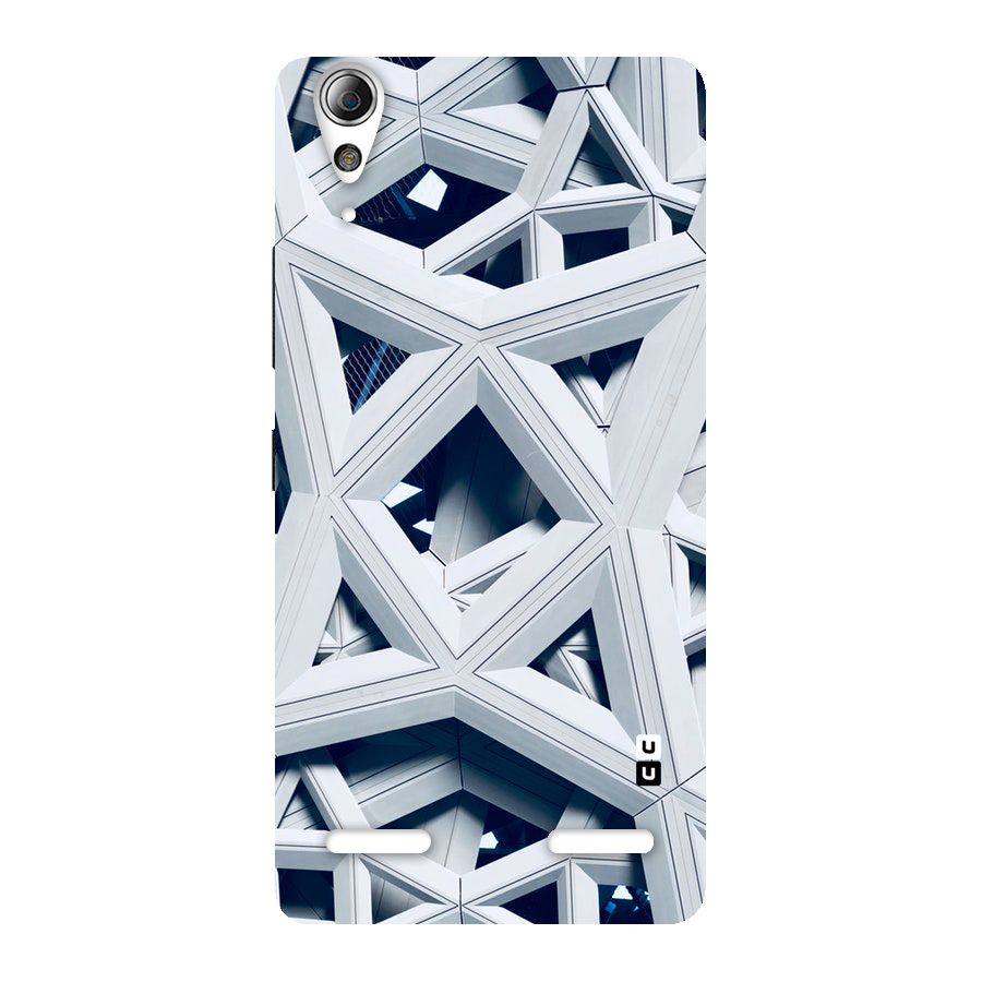Abstract White Lines Back Case for Lenovo A6000