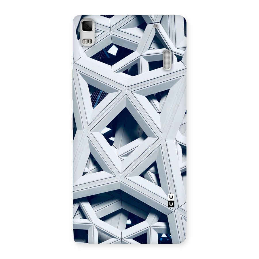 Abstract White Lines Back Case for Lenovo K3 Note